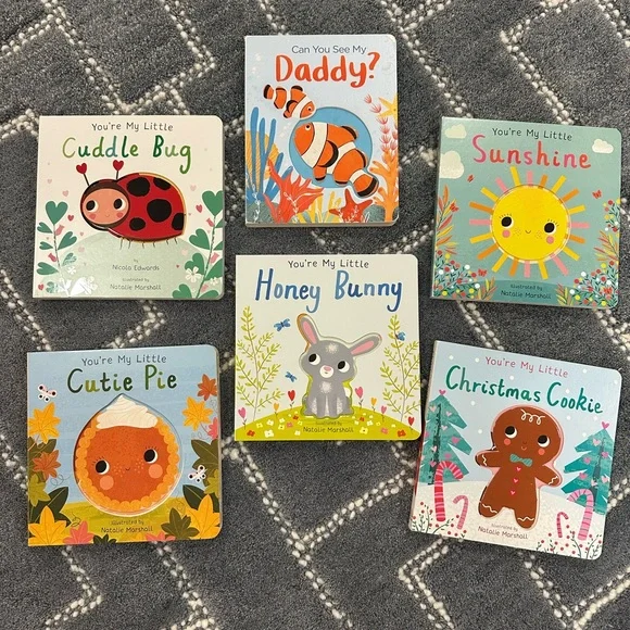 Set of 6 Cute Children's Board Books — Colorful Nursery Themes - Picture 1 of 4